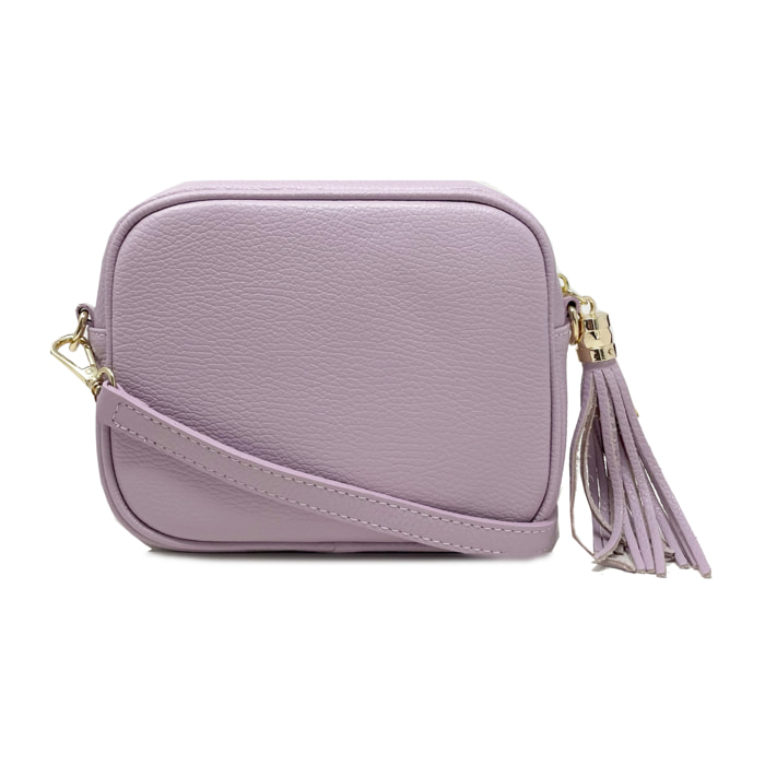 Chicca Borse - Tracollina Clutch Donna in Vera Pelle - Colore Lilla