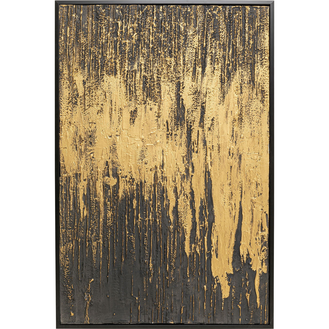 Peinture Frame Abstract noire 80x120cm Kare Design