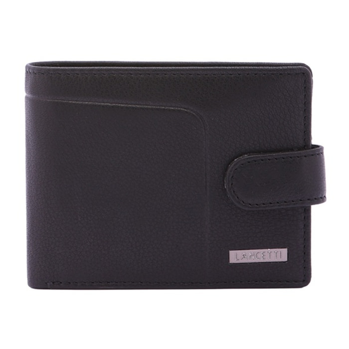 Portafoglio uomo in vera pelle - Modello False - Casual - 9.5 x 12.0 x 2.5 cm