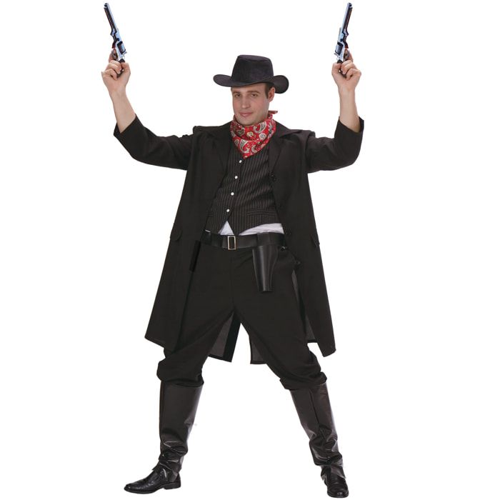 Costume Carnevale Travestimento Da Gringo Pistolero Far West Uomo