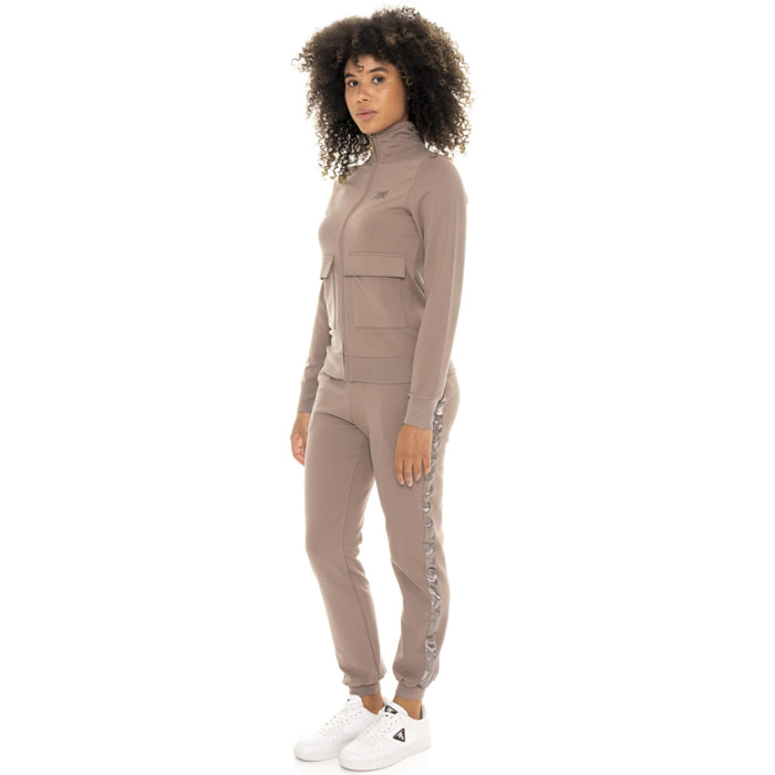 Tuta invernale donna con collo alto e zip linea Chic Tones
