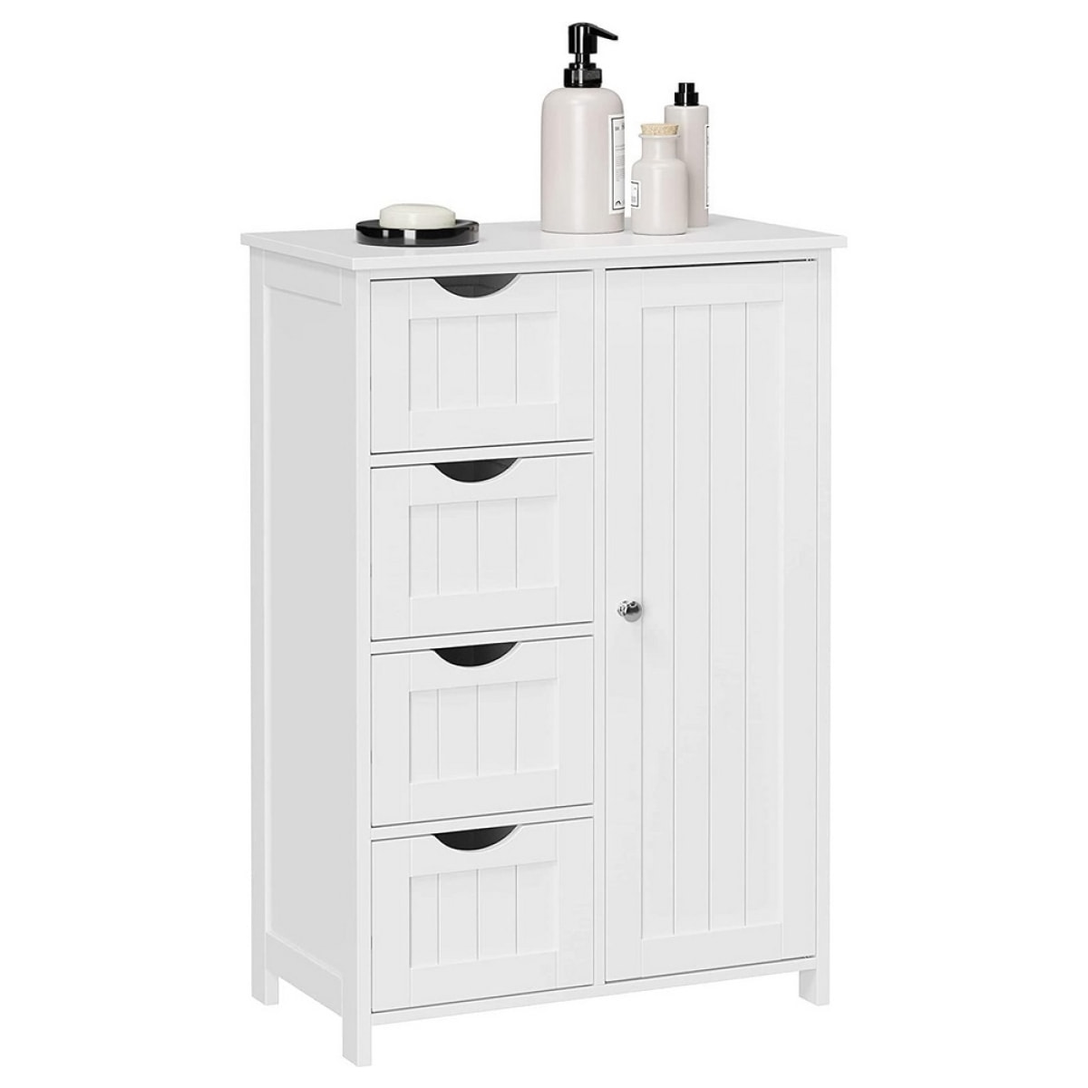 Mobiletto da bagno White 55x30x82 cm -Sarah
