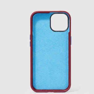 Piquadro Leather case for iPhone® 15 with 6,1” display