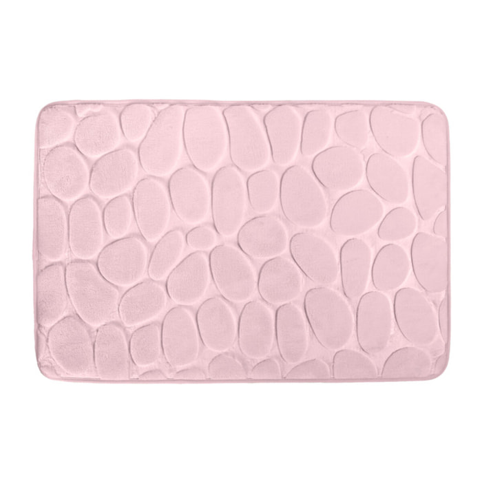 Tapis de bain Microfibre PEBBLE Rose Pastel MSV