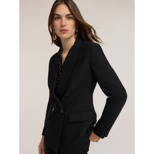 Motivi - Blazer doppiopetto sartoriale - Nero