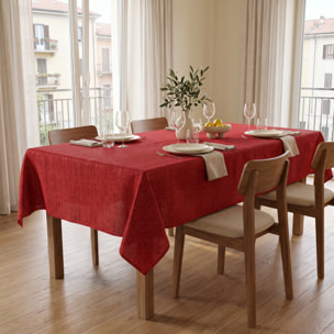 Tovaglia antimacchia in poliestere - ROSSO