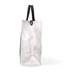 Borsa a mano da donna Made in Italy - Modello Ereva - 100% pelle - 34.5 x 32.0 x 17.0 cm