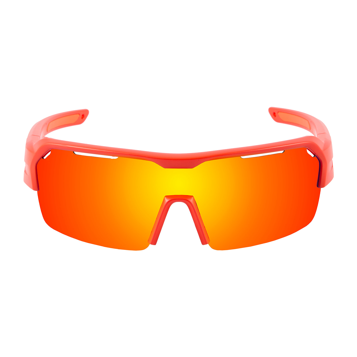 Gafas de deportes acuáticos OCEAN RACE - Rojo mate / Revo roja y plaquetas y puntas rojas