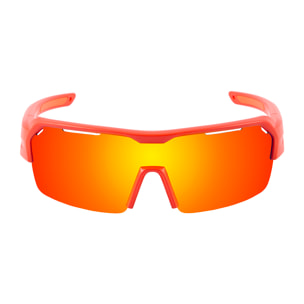 Gafas de deportes acuáticos OCEAN RACE - Rojo mate / Revo roja y plaquetas y puntas rojas