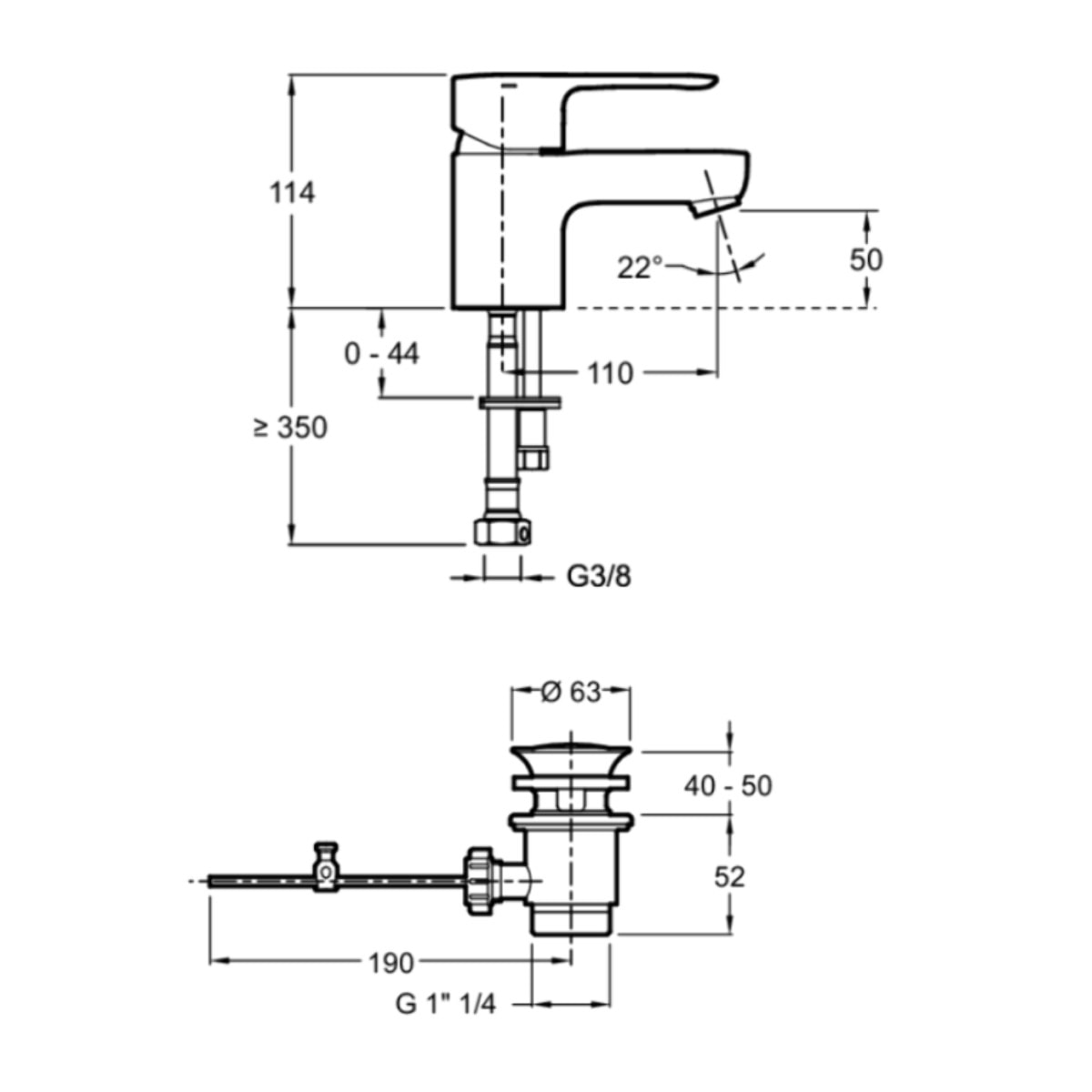 Mitigeur lavabo July