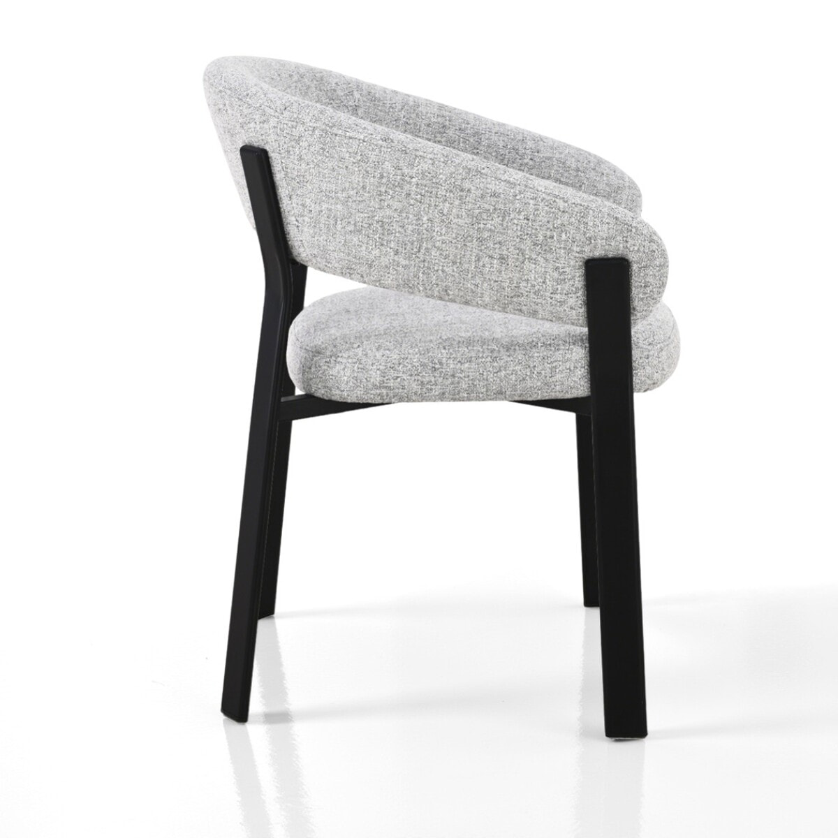 Lot de 2 chaises de salle à manger avec accoudoirs Tomasucci PIT, gris, H.80 L.59 P.60