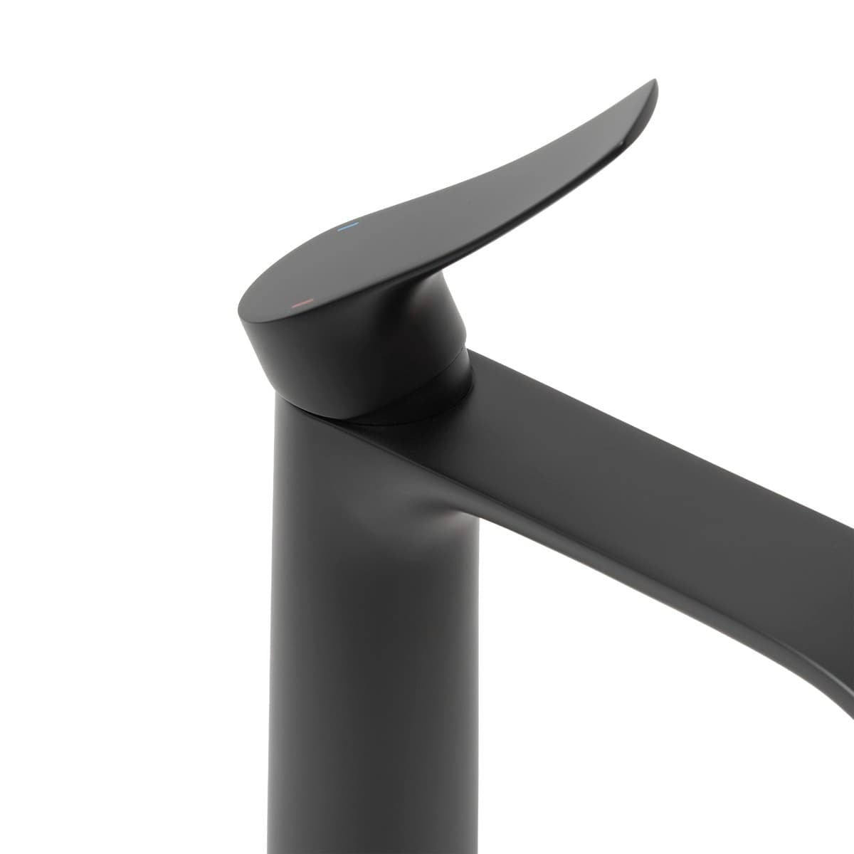 Infinitio mitigeur de lavabo haut, sans vidage, noir mat SATBSINF285C avec une garantie de 5 ans
