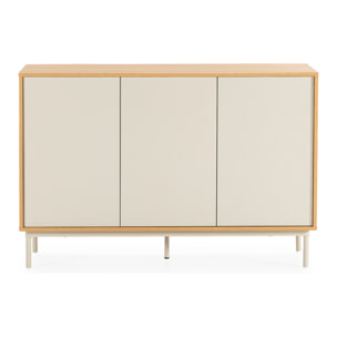 Aparador Cuzco 3 puertas color Roble/Gris