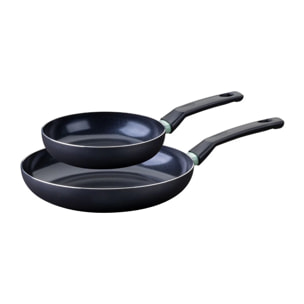 Set de 2 poêles antiadhésives céramique 20 et 28 cm Fackelmann Brandao