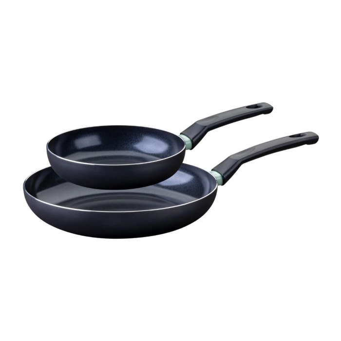 Set de 2 poêles antiadhésives céramique 20 et 28 cm Fackelmann Brandao