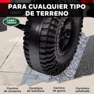 Coche Eléctrico para Niños con Licencia Land Rover 12V Coche de Batería para Niños con Control Remoto Sistema de Suspensión USB MP3 Velocidad Ajustable Faros Rojo