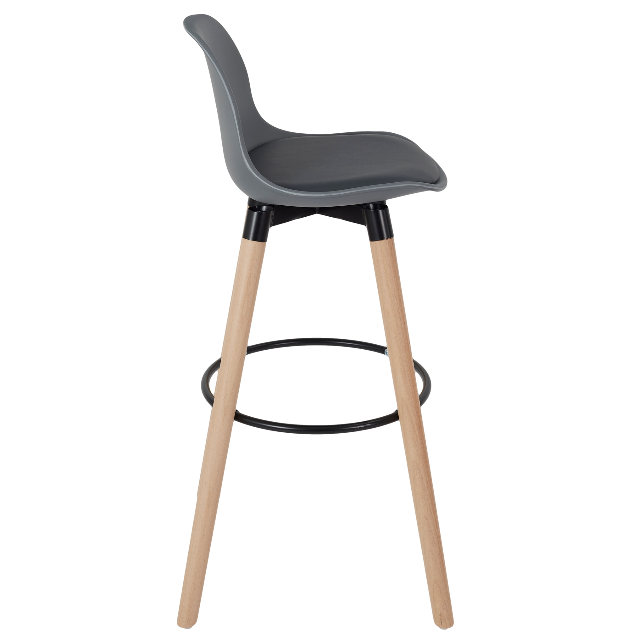 Tabouret De Bar Walt Gris - Lot De 2