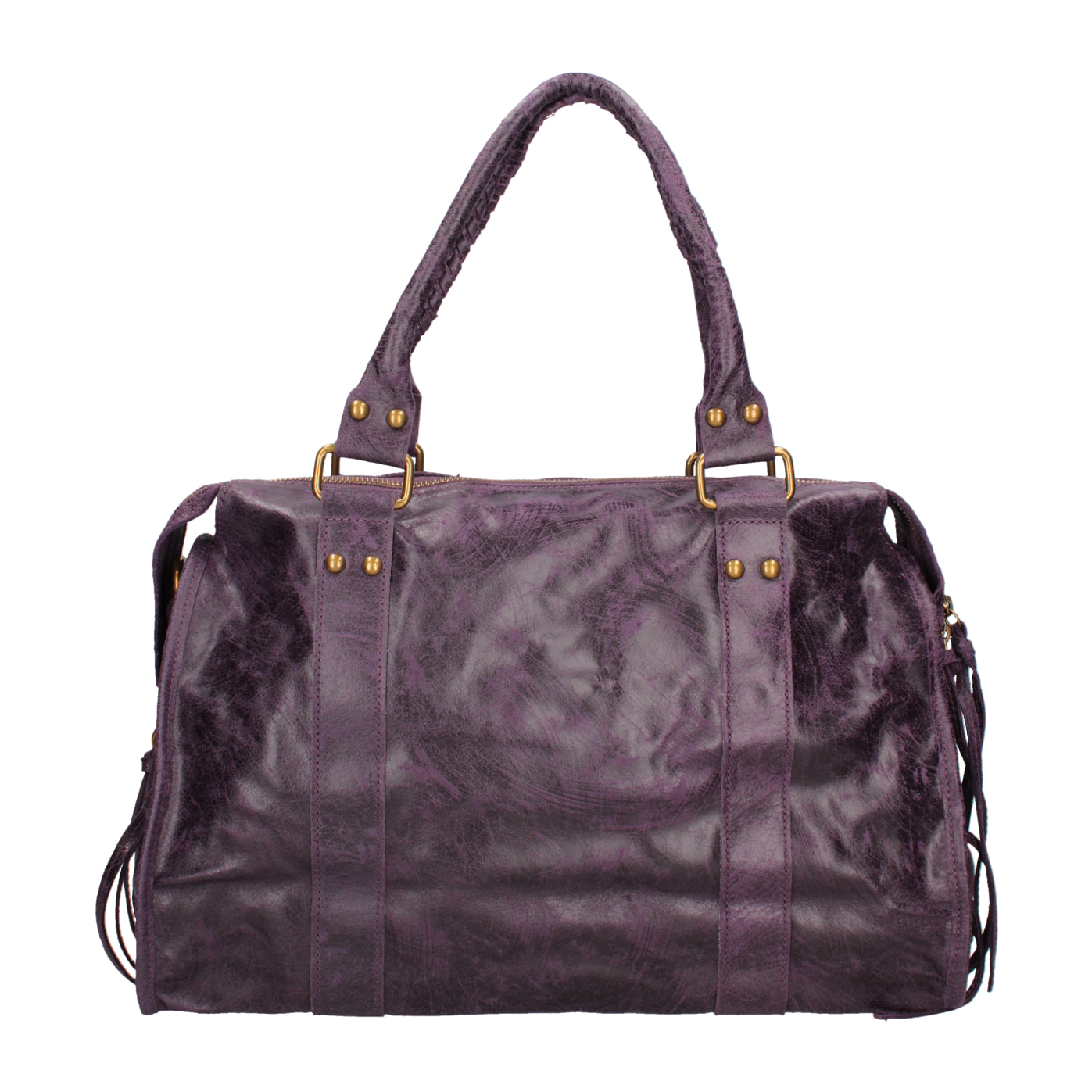 Borsa a spalla da donna - Modello Elara - Vera pelle - 41.0 x 28.0 x 13.0 cm