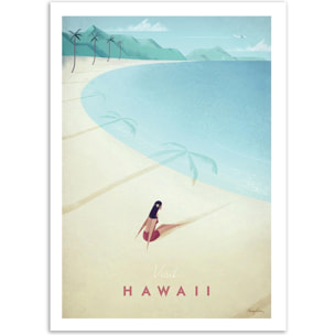 Affiche - Visit Hawaii - Henry Rivers