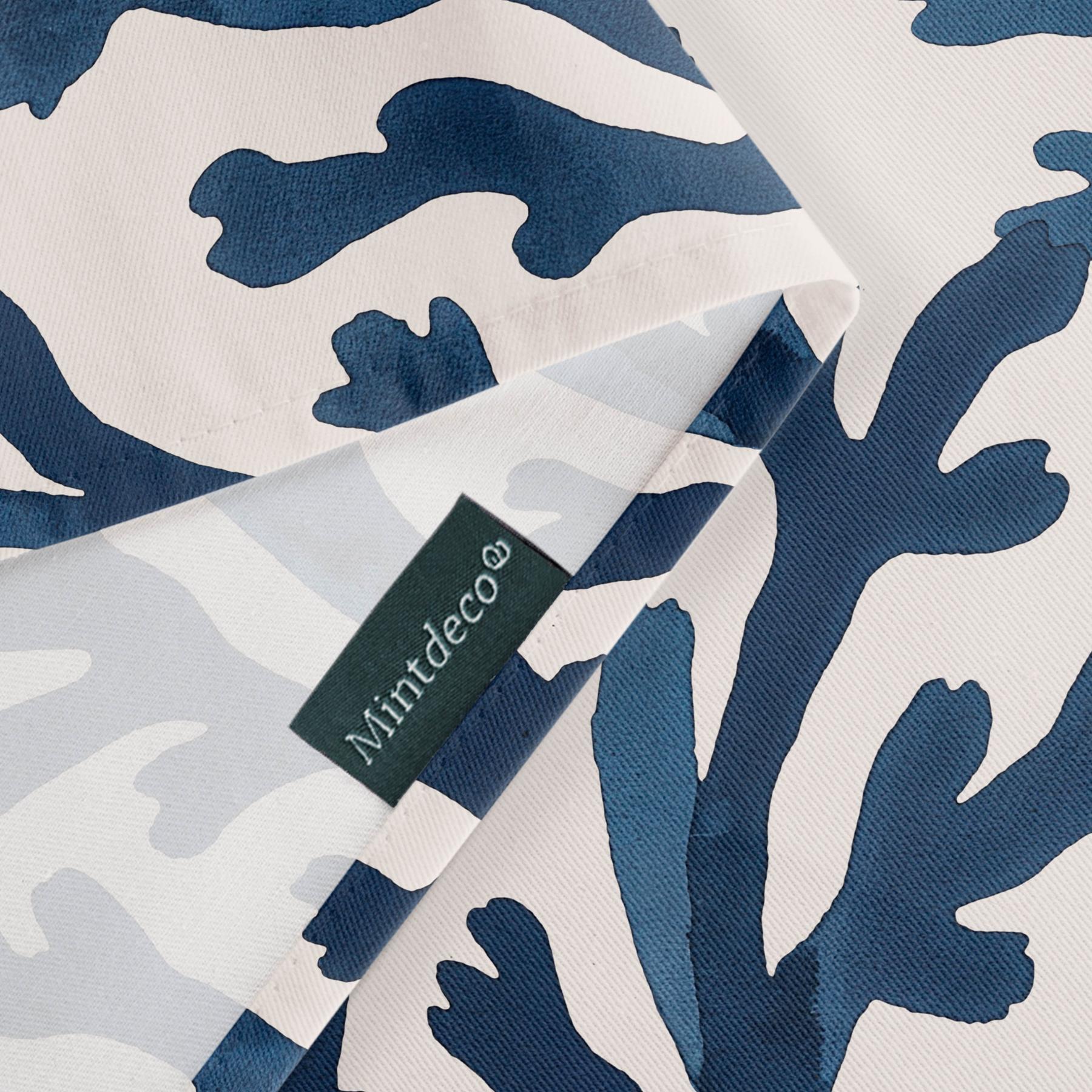 Mantel antimanchas AZURE MARINO - 100% algodón