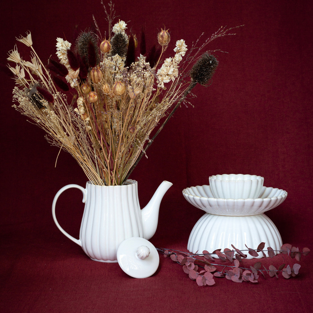 Saladier en porcelaine, Coquillage