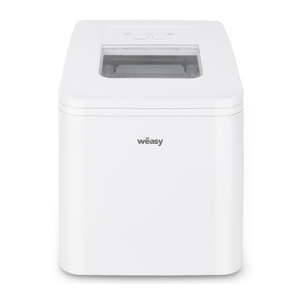 WEASY IGLOO8 - Máquina Para Hacer Hielo, Blanca, Control Electronico, Tapa Transparente, Ciclo Produccion 9min, 120W.