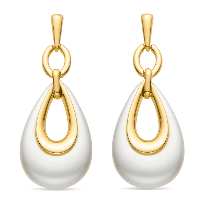 Pendientes acabado en oro amarillo de 18k
