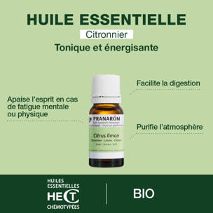Pranarom - Huile Essentielle de Citronnier - Bio - 10 ml
