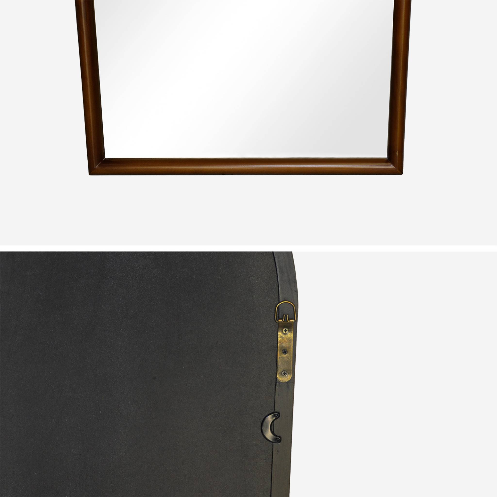 Miroir mural arche bois de pin 50 x 90cm