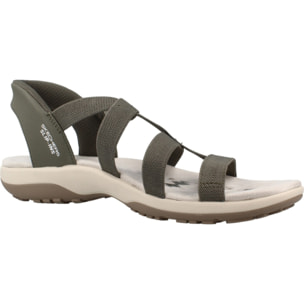 Sandalias Mujer Reggae Slim Stretch Flex Verde