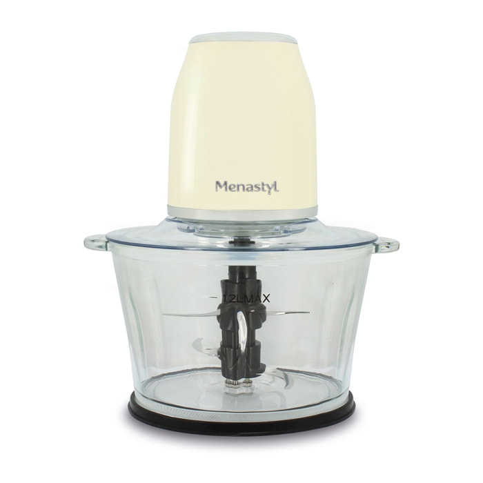 Hachoir électrique 1,2L crème RETRO