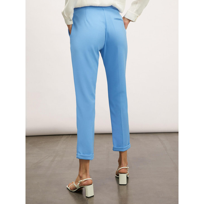 Motivi - Pantalones modelo New York de crepé - Light - blue