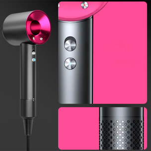 Asciugacapelli ionico con 5 testine, 4 livelli di temperatura e 3 livelli di velocità con 1600W di potenza.