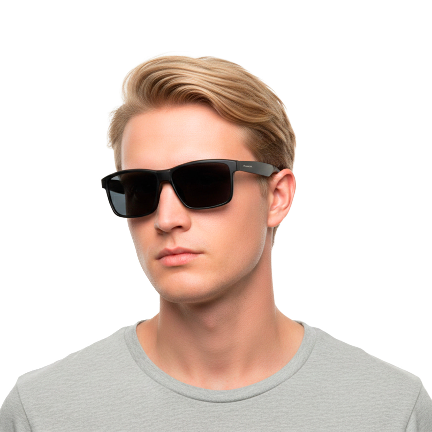 Gafas de sol PALO ALTO SURF - Negro mate / Polarizada ahumada