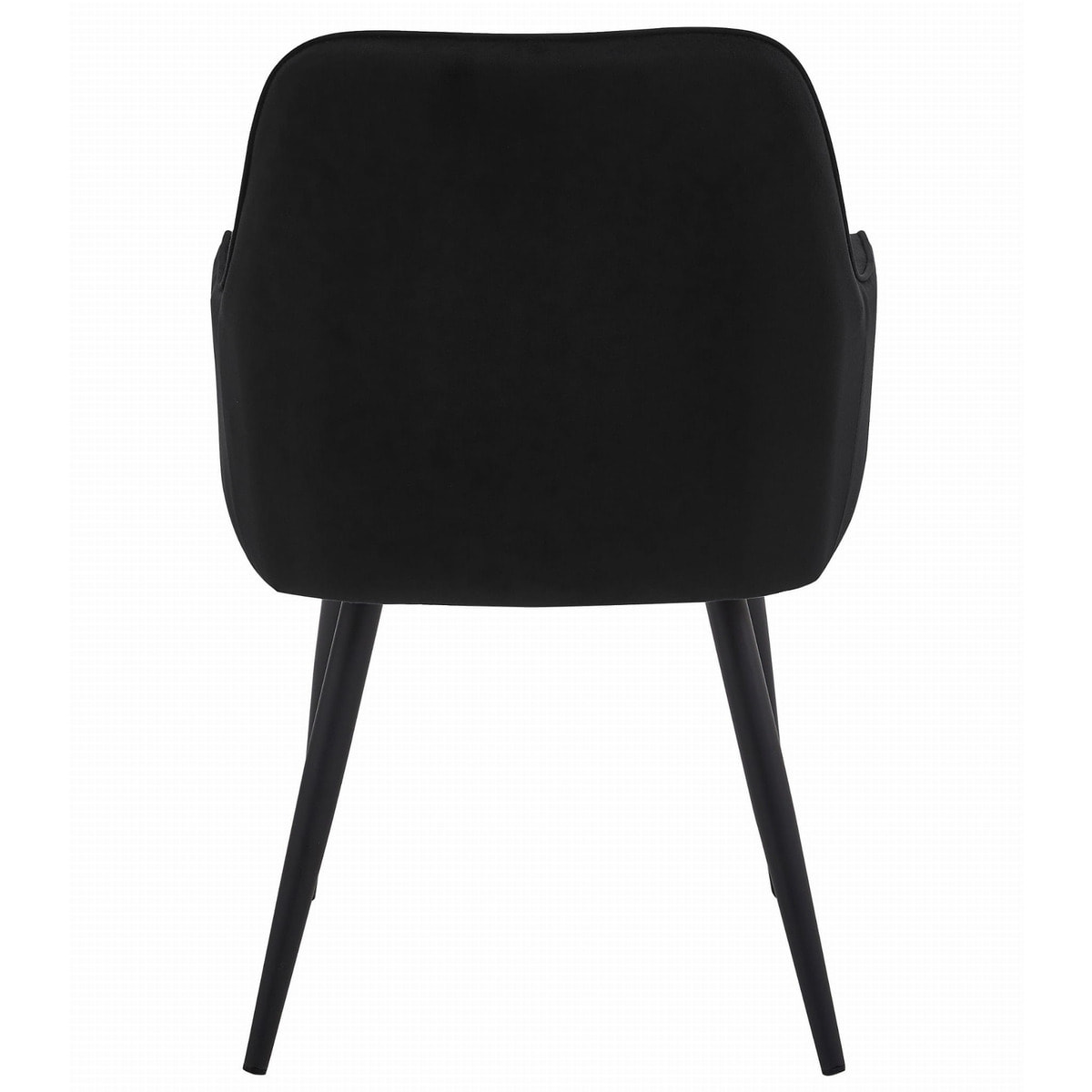 Set di 2 sedie con braccioli Nana in velluto nero