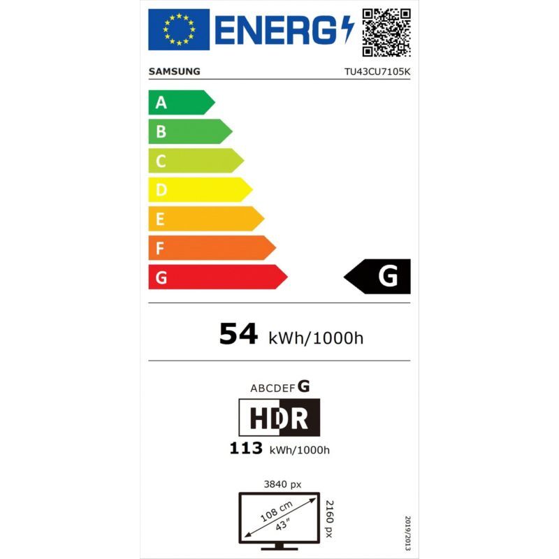 TV LED SAMSUNG TU43CU7105