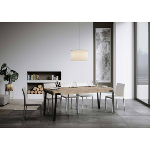 Consola extensible 90x40/196 cm Rio Small Premium Roble Natural estructura Antracita