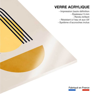 Tableau dessin abstrait Bauhaus n°5 Tableau plexiglas