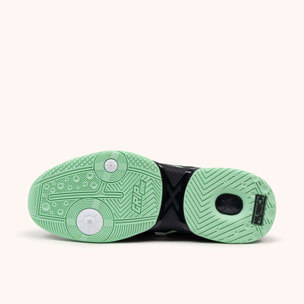 MUNICH ARTOS 105 Zapatillas fútbol sala diseño técnico negro y verde