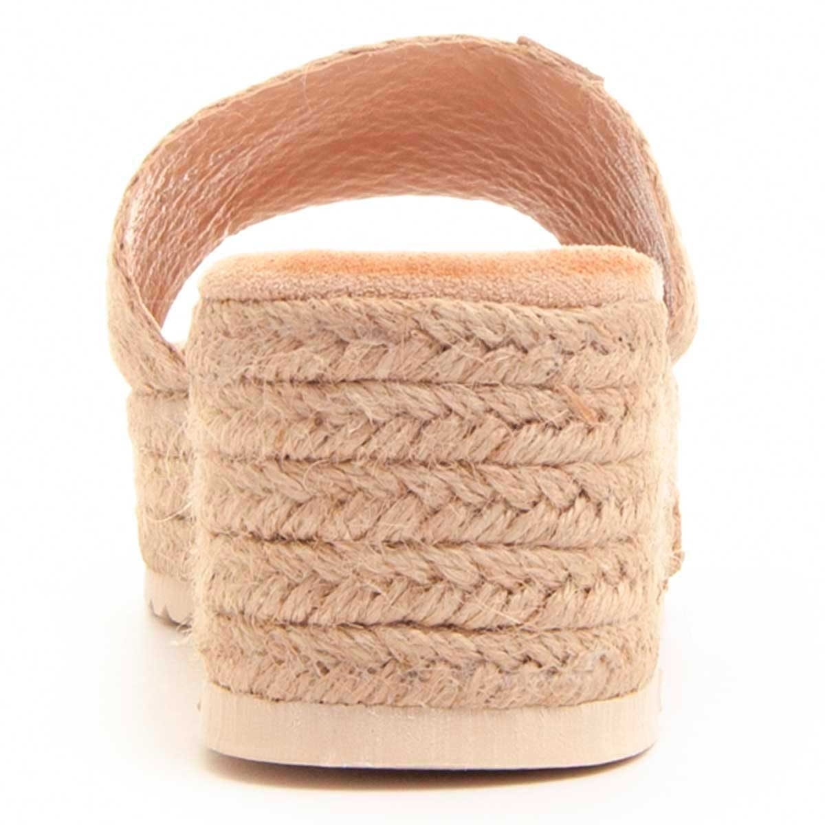 Sandalias de Cuña - Beige - Altura: 6 cm