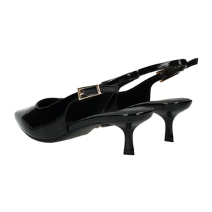 Décolleté sling back Donna Tata Italia Nero