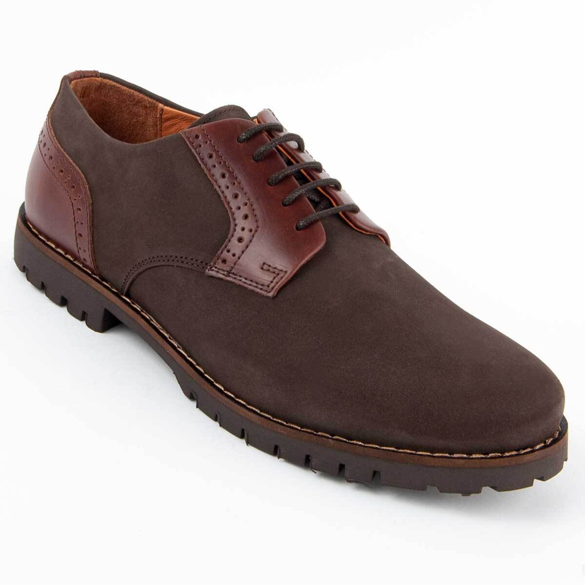 Zapato Oxford De Piel - Marron