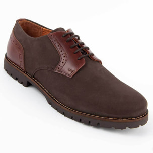 Zapato Oxford De Piel - Marron