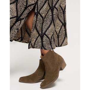 Botines Piel Serraje Cowboy - Wyatt