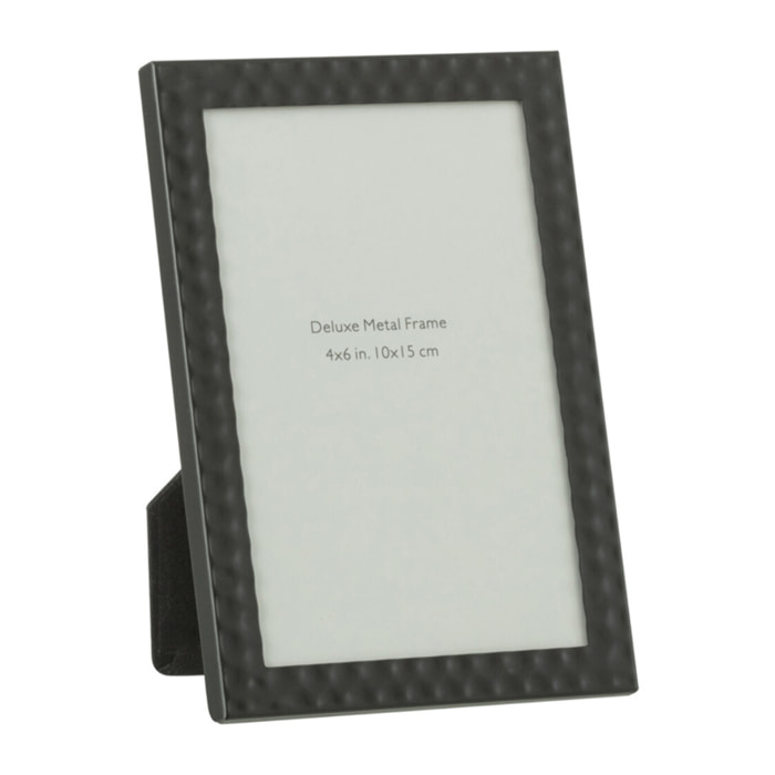J-Line cadre photo Bord Martelé - métal - noir - small - 2 pcs