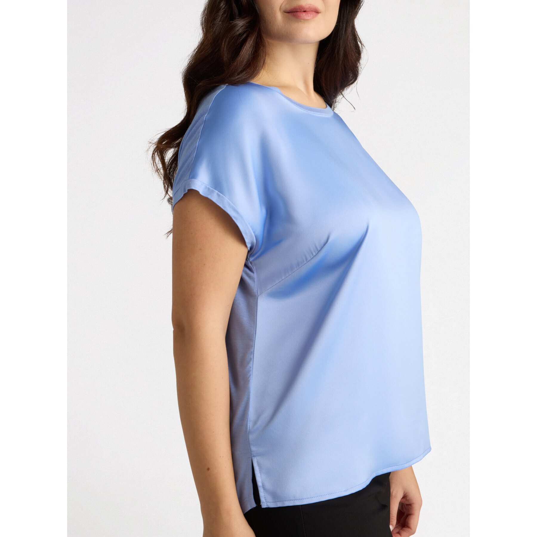 Fiorella Rubino - Blusa de raso - Violeta