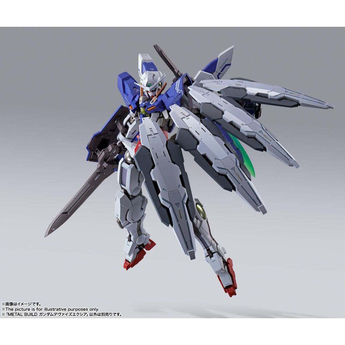 Gundam Mobile Suit Gundam 00 Figure Pvc Metal Build Devise Exia 18 Cm Bandai