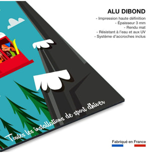 Tableau  les grands montets Tableau alu Dibond