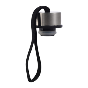 Botella de agua de 570ml Negro en acero inoxidable Bergner Waliking Anywhere