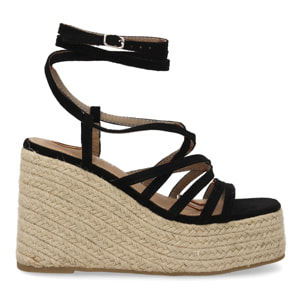 Sandalia romana cuña alta plataforma para mujer